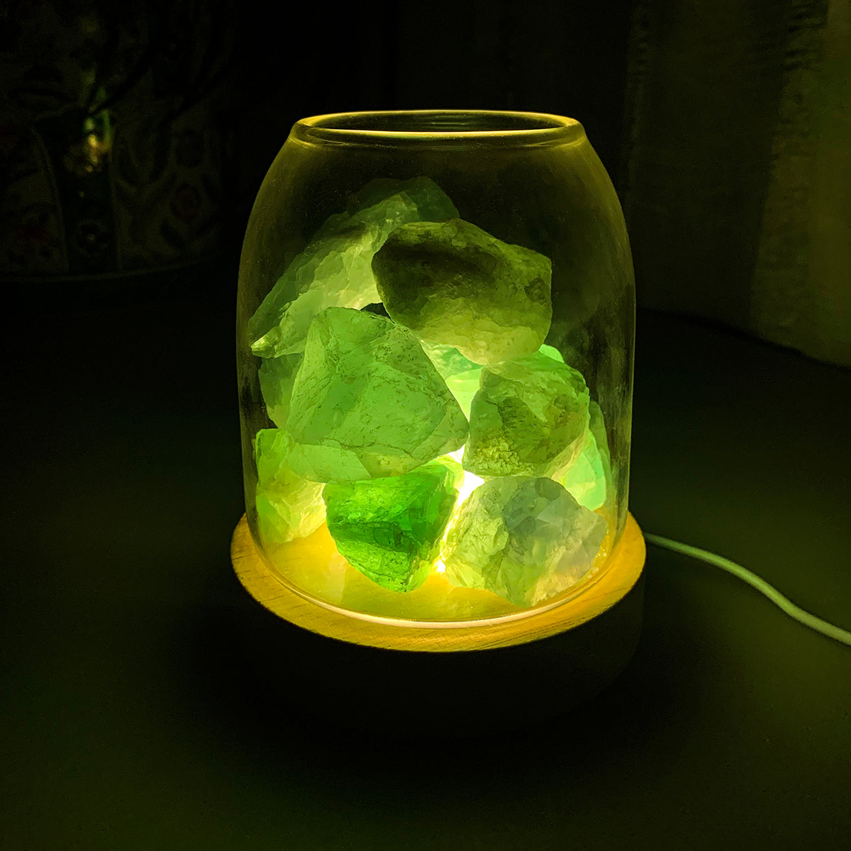Aurora Crystal Diffuser - Green Calcite V760-CGL-4
