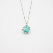 Gift Box - Aroma Necklace White Gold - Planet Celestial Aqua (Light Blue) + Purify Oil Blend V760-GBAJ - 1