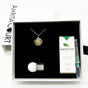 Gift Box - Aroma Necklace White Gold - Planet Stardust Crystal (Gold Clear) + Purify Oil Blend V760-GBAJ - 10