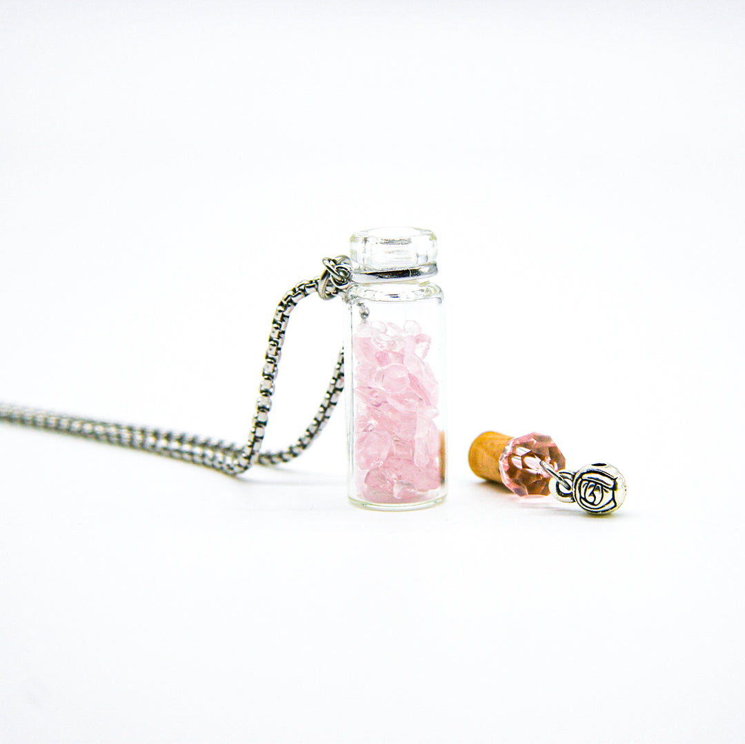 Gift Box - Crystal Bottle (Rose Quartz) + Purify Oil Blend V760-GBAJ - 17
