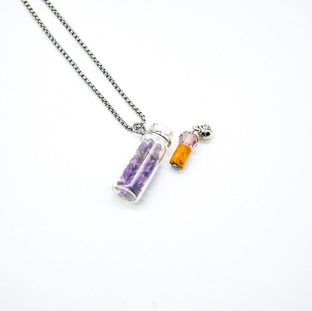 Gift Box - Crystal Bottle (Amethyst) + Purify Oil Blend V760-GBAJ - 18