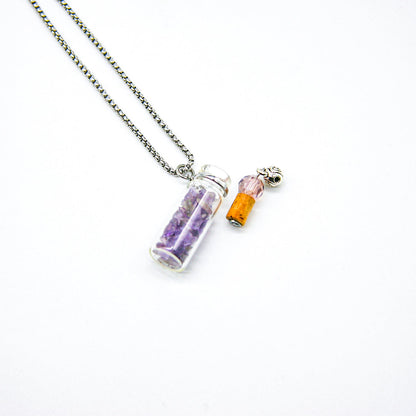Gift Box - Crystal Bottle (Amethyst) + Purify Oil Blend V760-GBAJ - 18