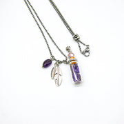 Gift Box - Crystal Bottle (Amethyst) + Purify Oil Blend V760-GBAJ - 18