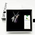 Gift Box - Crystal Bottle (Amethyst) + Purify Oil Blend V760-GBAJ - 18
