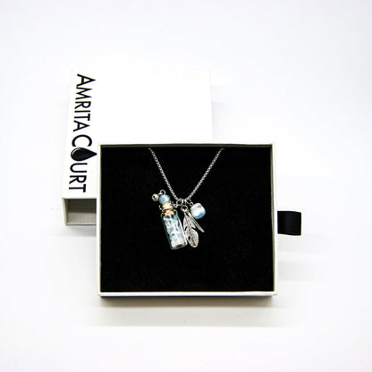 Gift Box - Crystal Bottle (Aquamarine) + Purify Oil Blend V760-GBAJ - 19