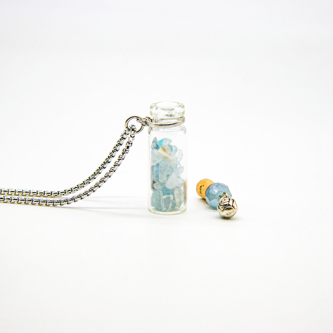 Gift Box - Crystal Bottle (Aquamarine) + Purify Oil Blend V760-GBAJ - 19
