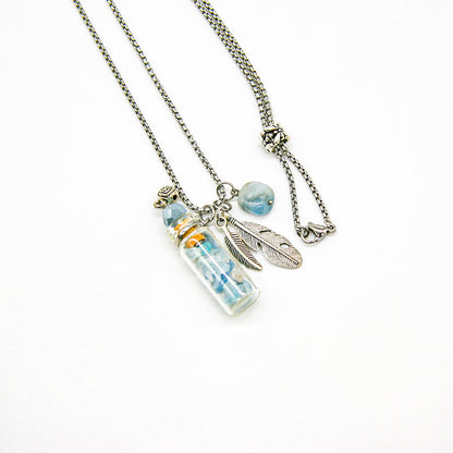 Gift Box - Crystal Bottle (Aquamarine) + Purify Oil Blend V760-GBAJ - 19