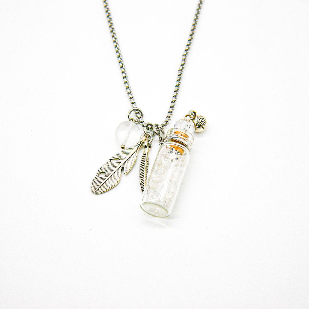 Gift Box - Crystal Bottle (Clear Quartz) + Purify Oil Blend V760-GBAJ - 20