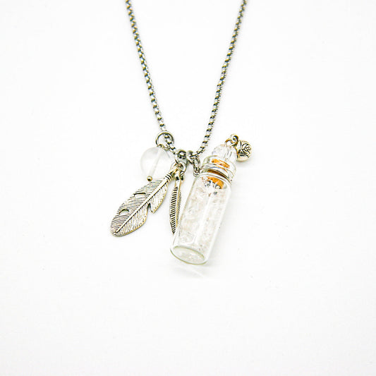 Gift Box - Crystal Bottle (Clear Quartz) + Purify Oil Blend V760-GBAJ - 20