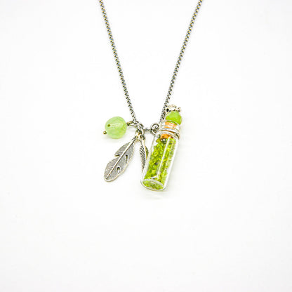 Gift Box - Crystal Bottle (Green Calcite) + Purify Oil Blend V760-GBAJ - 21