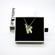 Gift Box - Crystal Bottle (Green Calcite) + Purify Oil Blend V760-GBAJ - 21
