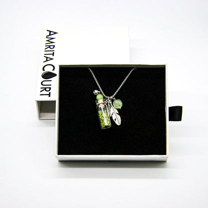 Gift Box - Crystal Bottle (Green Calcite) + Purify Oil Blend V760-GBAJ - 21