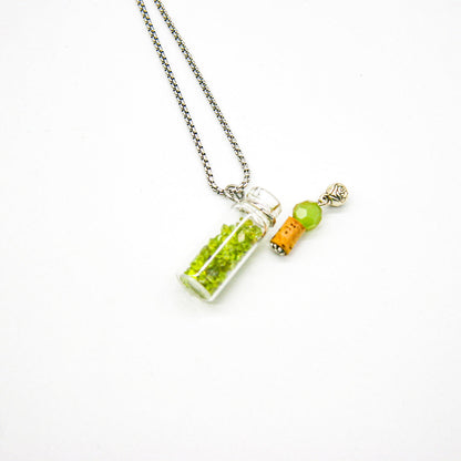 Gift Box - Crystal Bottle (Green Calcite) + Purify Oil Blend V760-GBAJ - 21