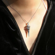 Gift Box - Cone White Gold Aroma Necklace + Purify Oil Blend V760-GBAJ - 22