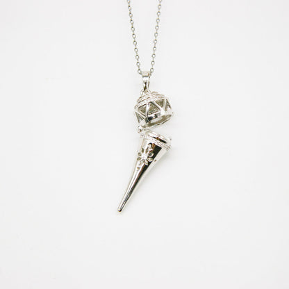 Gift Box - Cone White Gold Aroma Necklace + Purify Oil Blend V760-GBAJ - 22