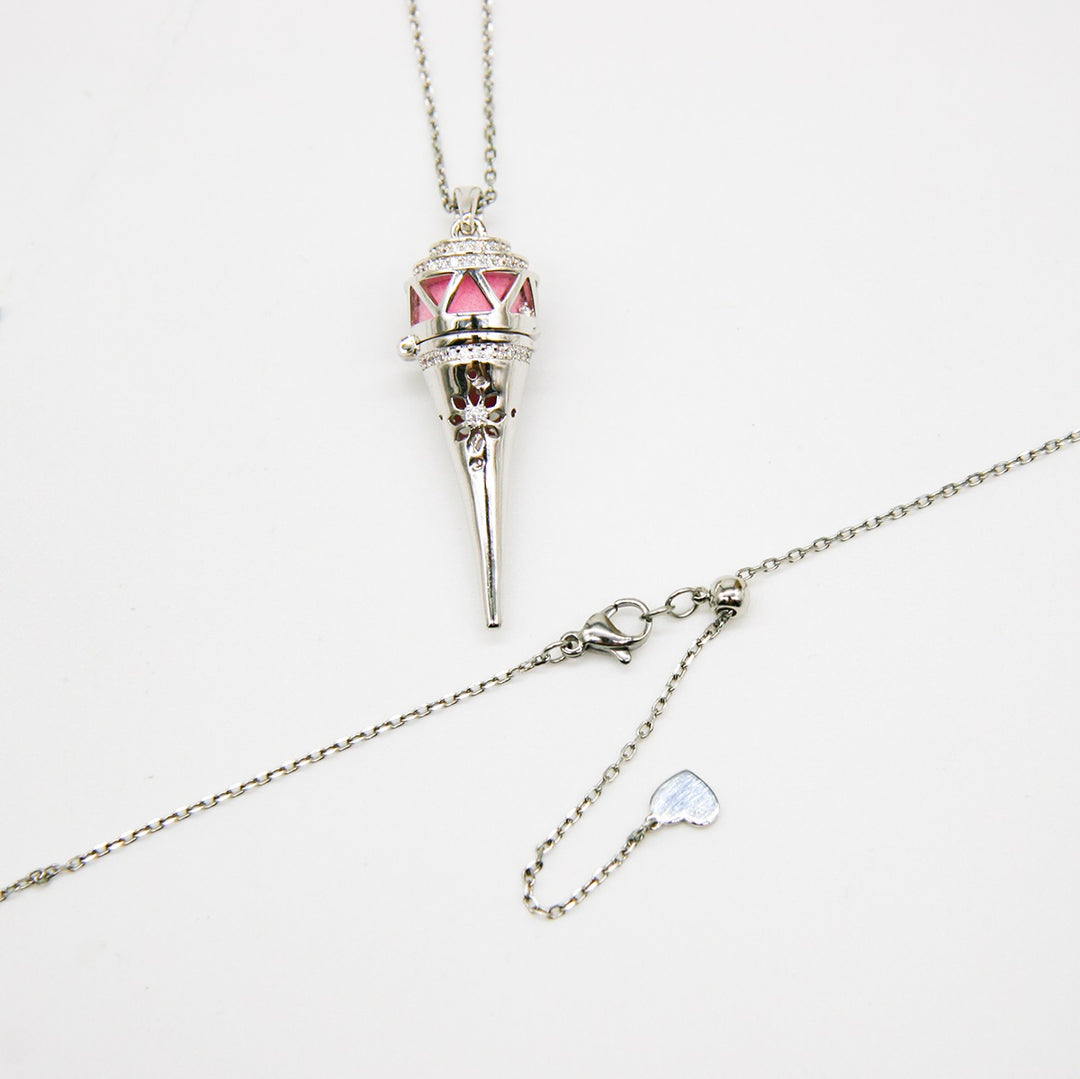 Gift Box - Cone White Gold Aroma Necklace + Purify Oil Blend V760-GBAJ - 22