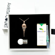 Gift Box - Cone Rose Gold Aroma Necklace + Purify Oil Blend V760-GBAJ - 23