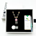 Gift Box - Rose White Gold Aroma Necklace + Purify Oil Blend V760-GBAJ - 24