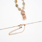 Gift Box - Rose Rose Gold Aroma Necklace + Purify Oil Blend V760-GBAJ - 25
