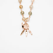 Gift Box - Rose Rose Gold Aroma Necklace + Purify Oil Blend V760-GBAJ - 25