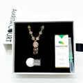 Gift Box - Rose Rose Gold Aroma Necklace + Purify Oil Blend V760-GBAJ - 25
