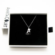 Gift Box - Dog White Gold Aroma Necklace + Purify Oil Blend V760-GBAJ - 26