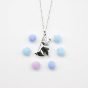Gift Box - Dog White Gold Aroma Necklace + Purify Oil Blend V760-GBAJ - 26