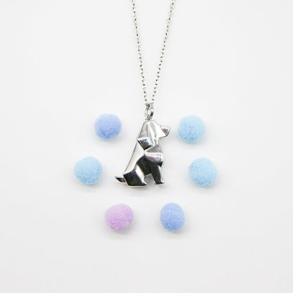 Gift Box - Dog White Gold Aroma Necklace + Purify Oil Blend V760-GBAJ - 26