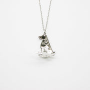 Gift Box - Dog White Gold Aroma Necklace + Purify Oil Blend V760-GBAJ - 26
