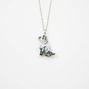 Gift Box - Dog White Gold Aroma Necklace + Purify Oil Blend V760-GBAJ - 26
