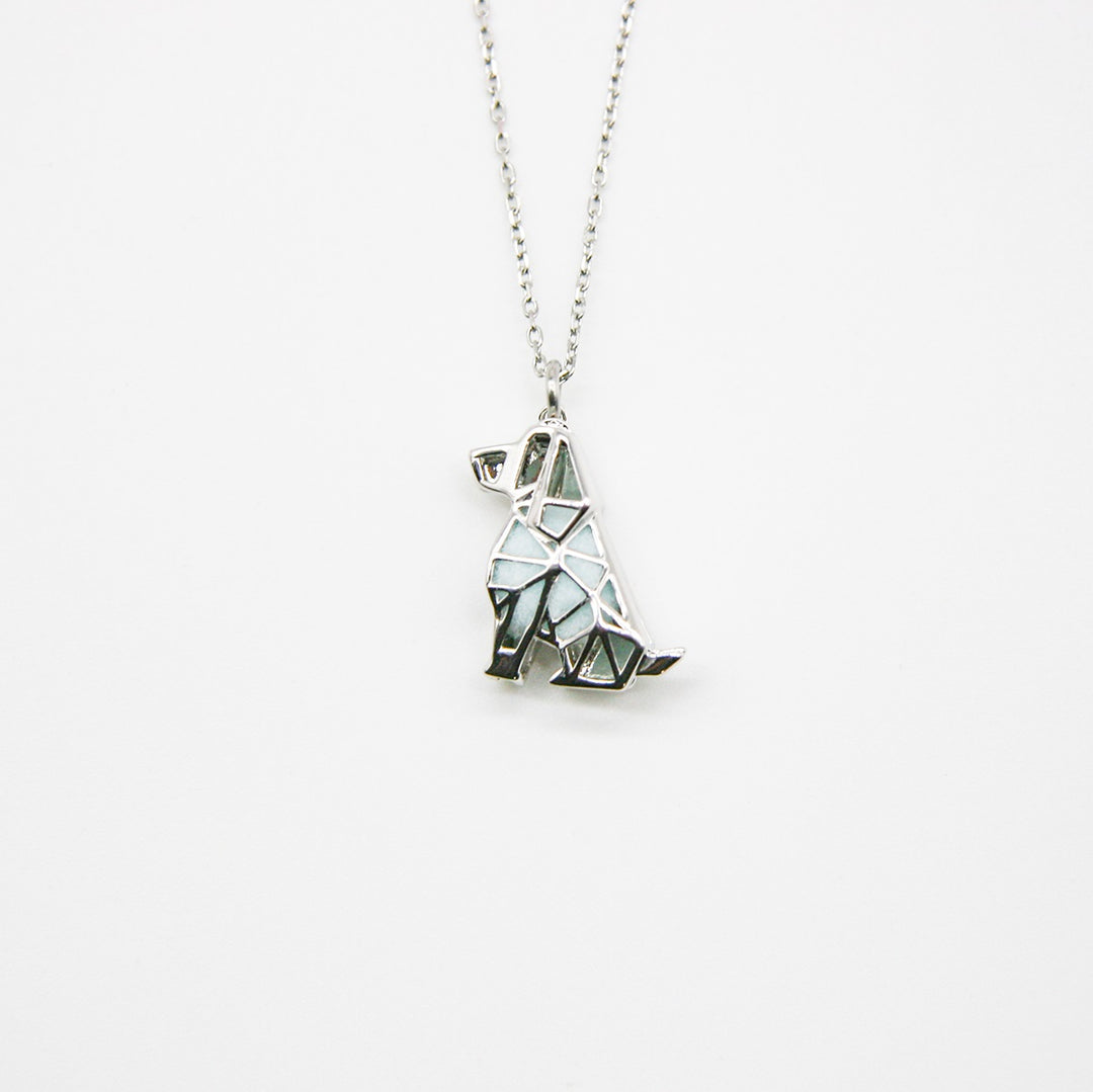 Gift Box - Dog White Gold Aroma Necklace + Purify Oil Blend V760-GBAJ - 26