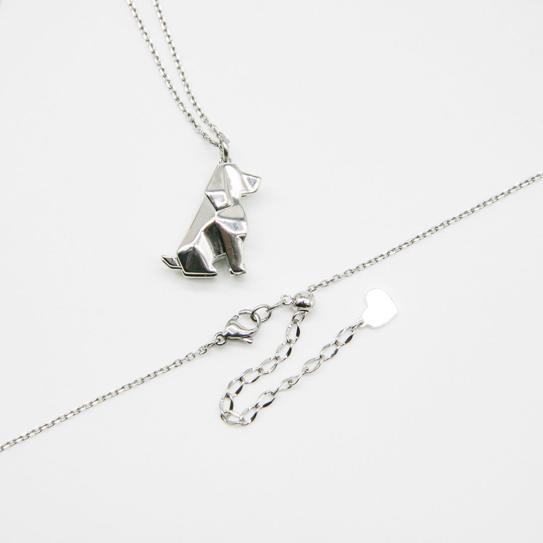 Gift Box - Dog White Gold Aroma Necklace + Purify Oil Blend V760-GBAJ - 26
