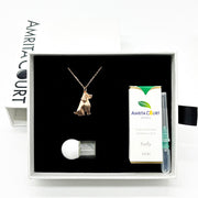 Gift Box - Dog Rose Gold Aroma Necklace + Purify Oil Blend V760-GBAJ - 27