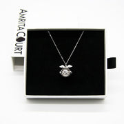 Gift Box - Angel Ball White Gold Aroma Necklace + Purify Oil Blend V760-GBAJ - 28