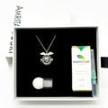 Gift Box - Angel Ball White Gold Aroma Necklace + Purify Oil Blend V760-GBAJ - 28