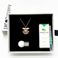 Gift Box - Angel Ball Rose Gold Aroma Necklace + Purify Oil Blend V760-GBAJ - 29