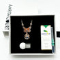 Gift Box - Butterfly Rose Gold Aroma Necklace + Purify Oil Blend V760-GBAJ - 31