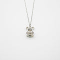 Gift Box - Bear White Gold Aroma Necklace + Purify Oil Blend V760-GBAJ - 32
