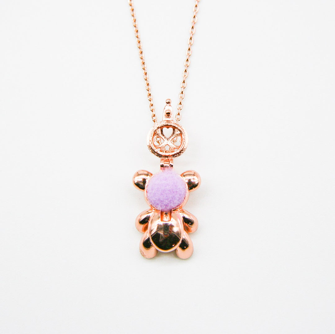 Gift Box - Bear Rose Gold Aroma Necklace + Purify Oil Blend V760-GBAJ - 33