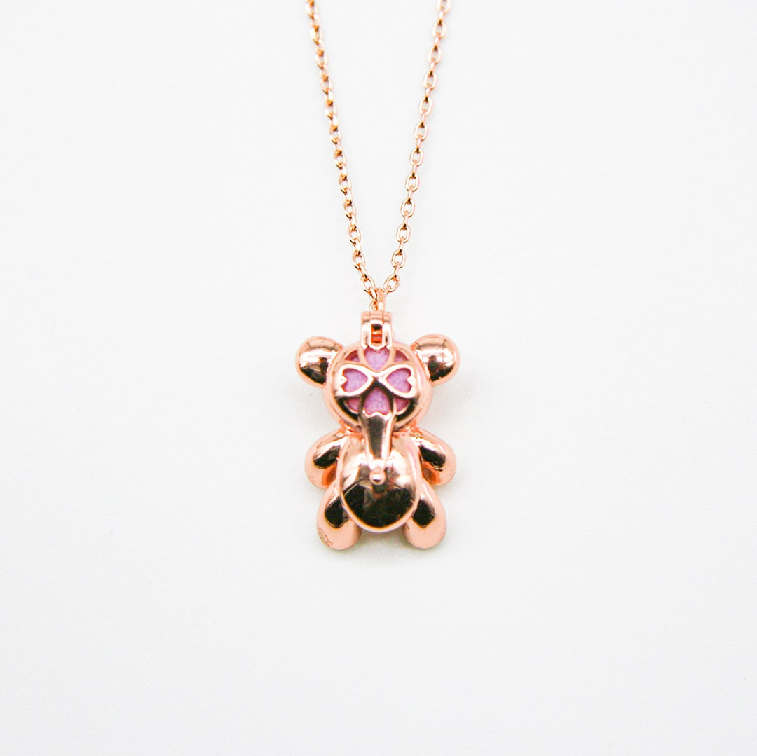 Gift Box - Bear Rose Gold Aroma Necklace + Purify Oil Blend V760-GBAJ - 33