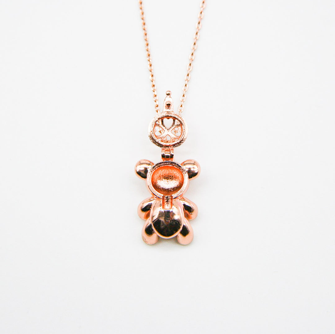 Gift Box - Bear Rose Gold Aroma Necklace + Purify Oil Blend V760-GBAJ - 33