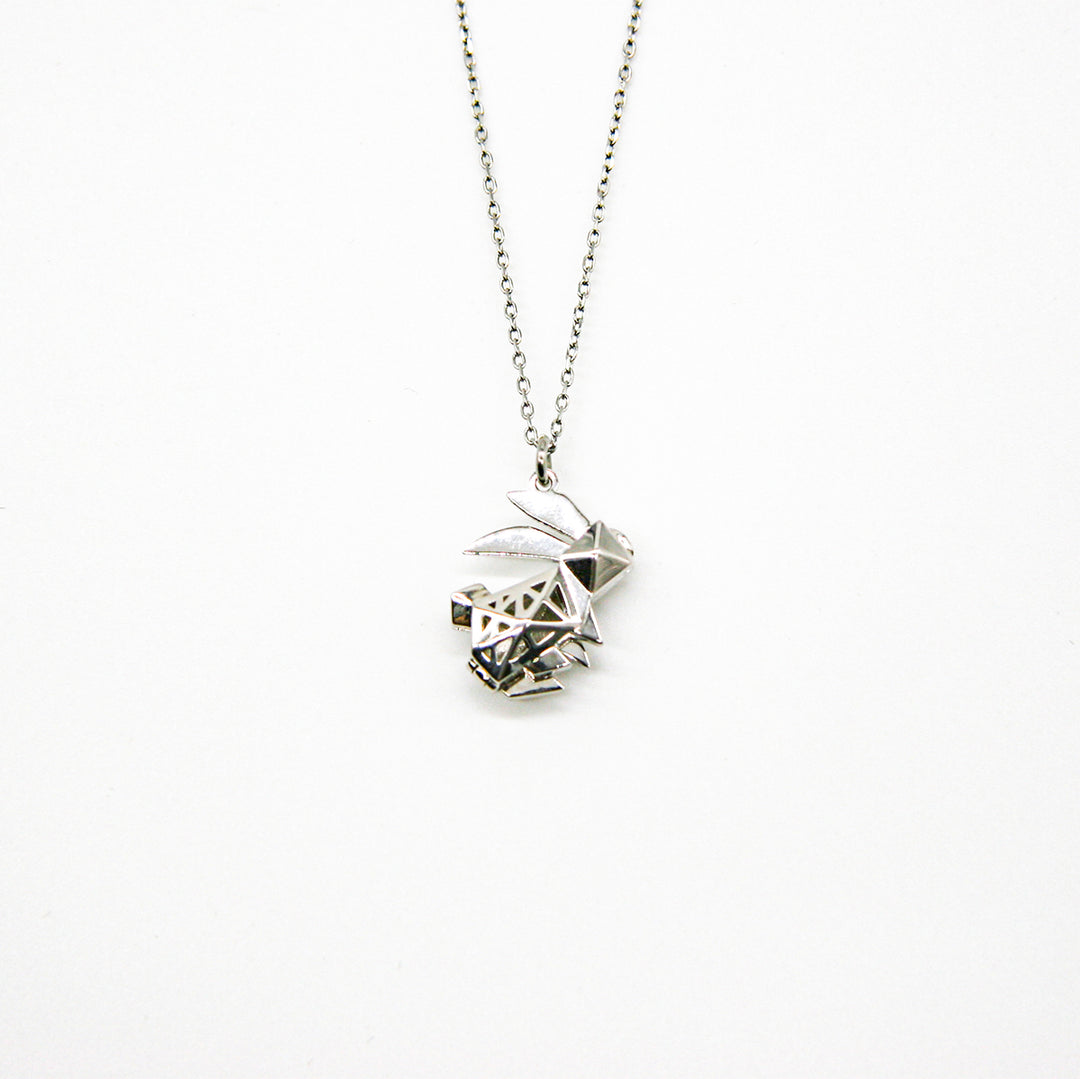 Gift Box - Rabbit White Gold Aroma Necklace + Purify Oil Blend V760-GBAJ - 34