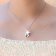 Gift Box - Rabbit White Gold Aroma Necklace + Purify Oil Blend V760-GBAJ - 34