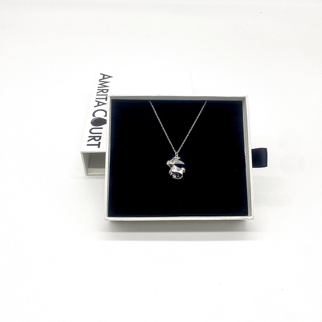 Gift Box - Rabbit White Gold Aroma Necklace + Purify Oil Blend V760-GBAJ - 34