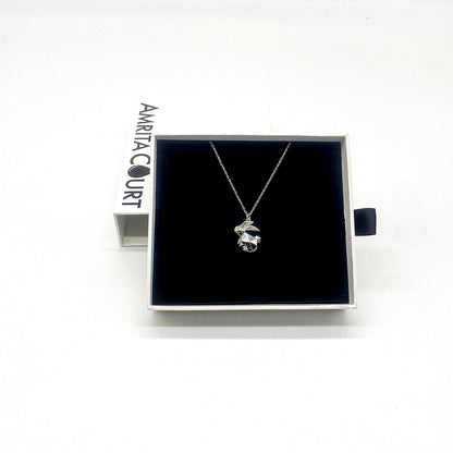 Gift Box - Rabbit White Gold Aroma Necklace + Purify Oil Blend V760-GBAJ - 34