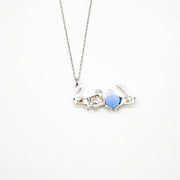 Gift Box - Rabbit White Gold Aroma Necklace + Purify Oil Blend V760-GBAJ - 34