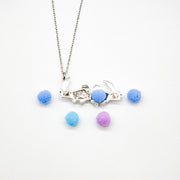Gift Box - Rabbit White Gold Aroma Necklace + Purify Oil Blend V760-GBAJ - 34