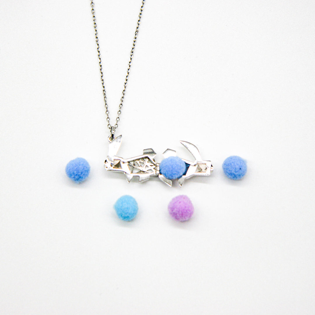 Gift Box - Rabbit White Gold Aroma Necklace + Purify Oil Blend V760-GBAJ - 34