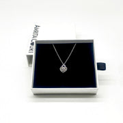 Gift Box - Heart Lock White Gold Aroma Necklace + Purify Oil Blend V760-GBAJ - 36