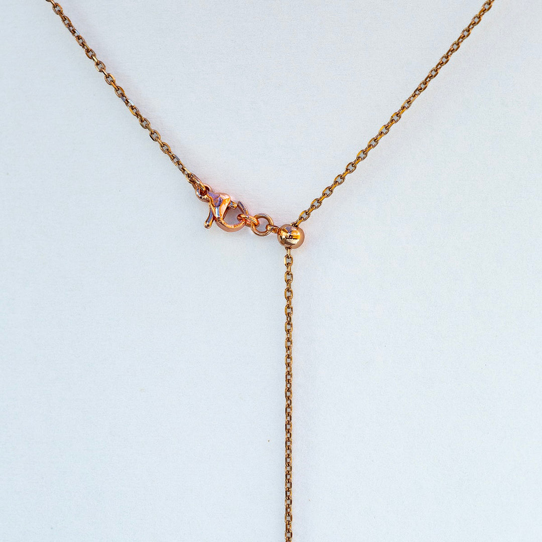 Gift Box - Heart Lock Rose Gold Aroma Necklace + Purify Oil Blend V760-GBAJ - 37